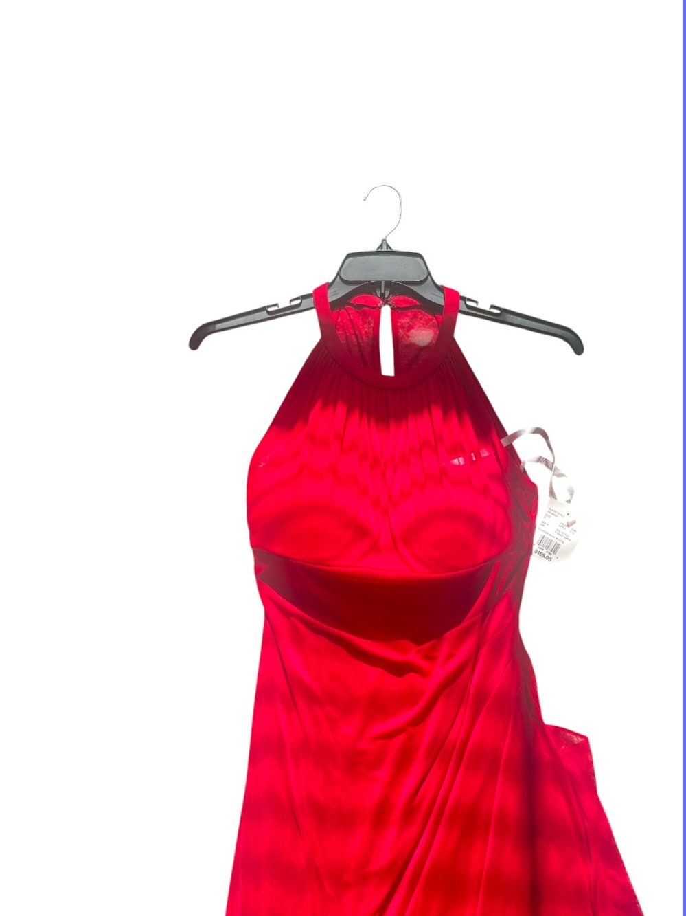 New Halter Neck Red Evening Dress
